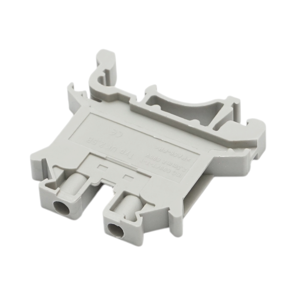 Clema de sir pe sina DIN 2.5mm² 24A 690V gri UK2.5B Longroad - imagine 2