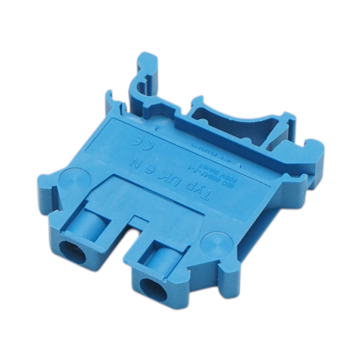 Clema de sir pe sina DIN 6mm² 57A 800V albastra UK6N Longroad - imagine 5