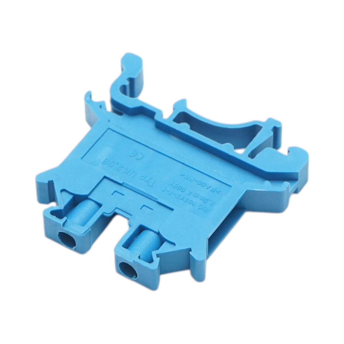 Clema de sir pe sina DIN 2.5mm² 24A 690V UK2.5B albastra Longroad - imagine 2