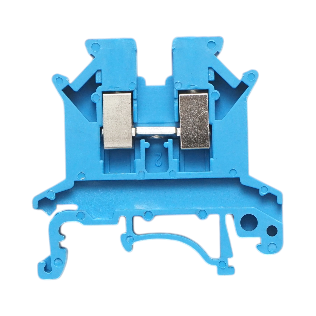 Clema de sir pe sina DIN 2.5mm² 24A 690V UK2.5B albastra Longroad - imagine 3