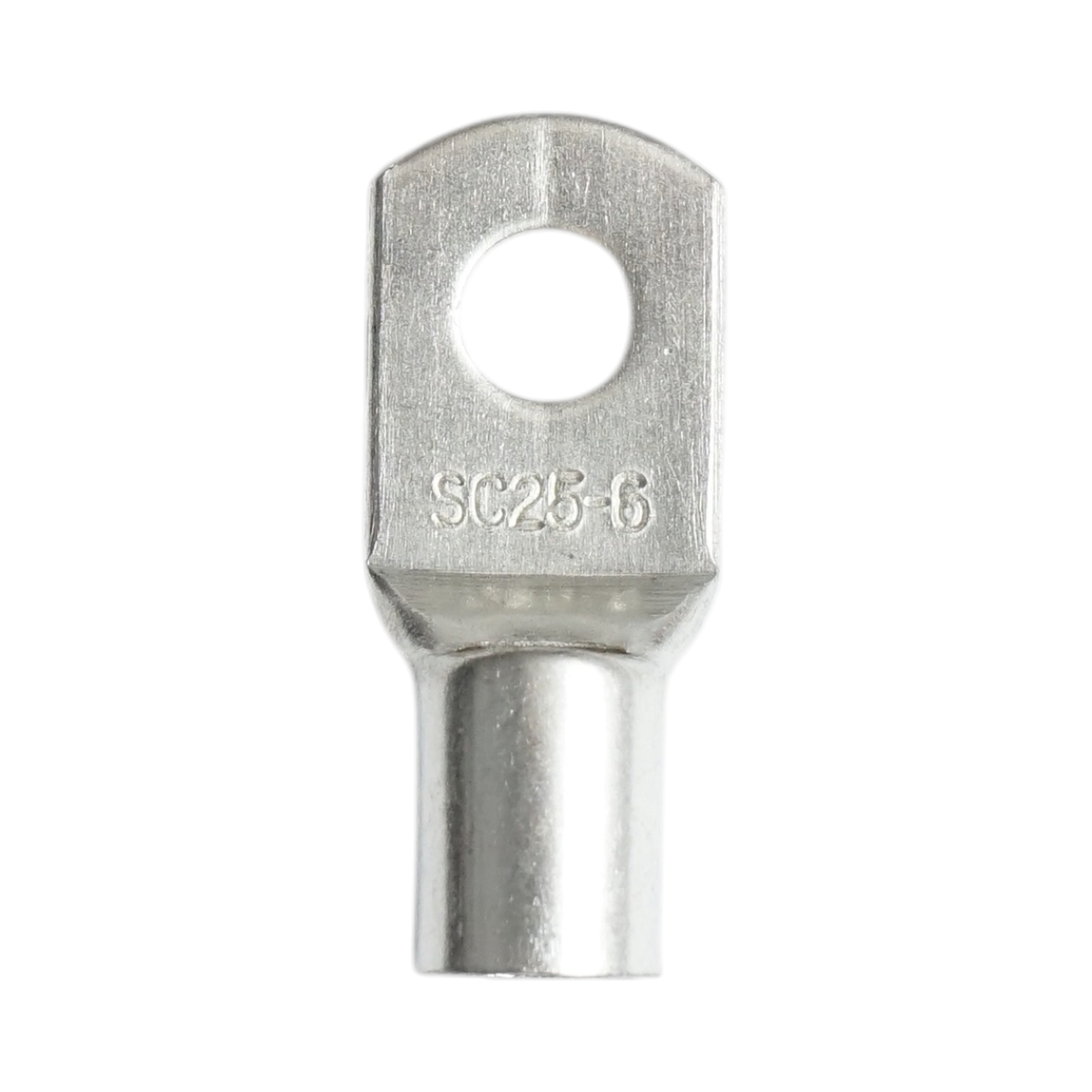 Papuc cablu electric 25mm², inel M6, cupru stanat neizolat SC25-6 Longroad - imagine 2