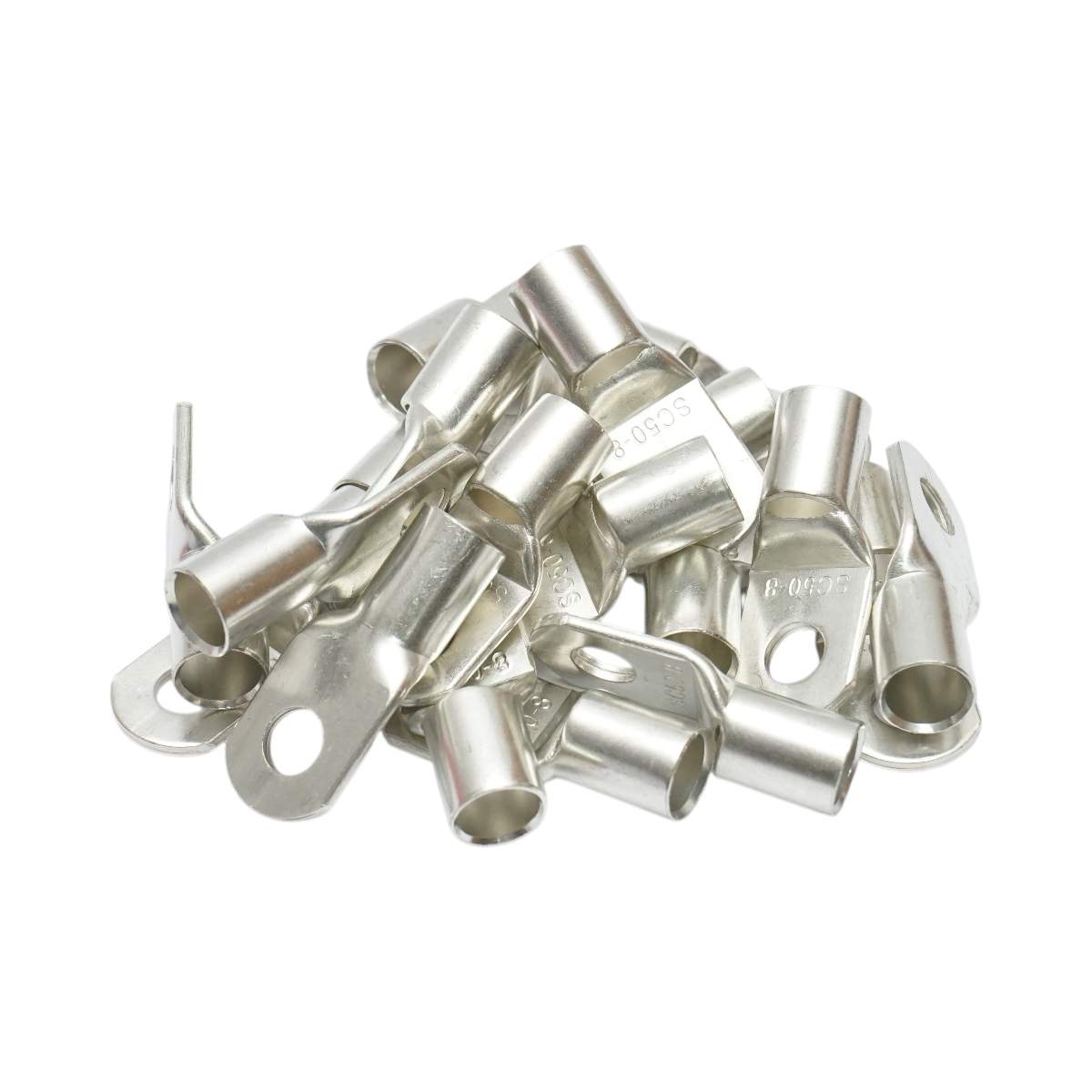 Papuc cablu electric 50mm², inel M8, cupru stanat neizolat SC50-8 Longroad - imagine 4