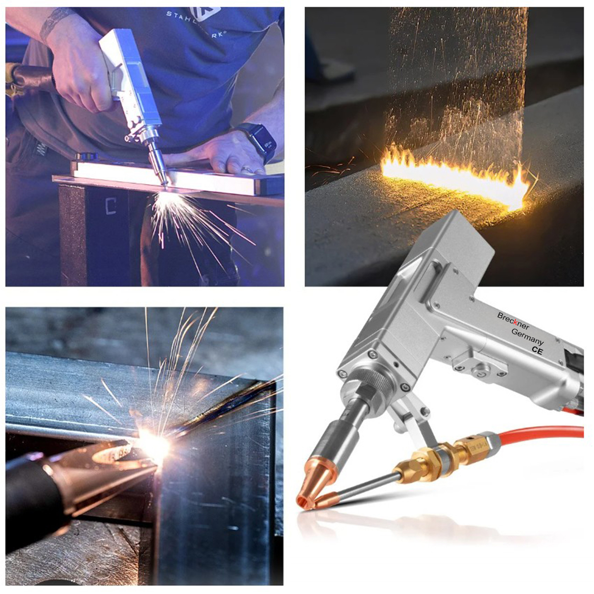 Aparat de sudura cu fibra laser 3 in 1 sudura, taiere, curatare 1500W profesional Breckner Germany - imagine 8
