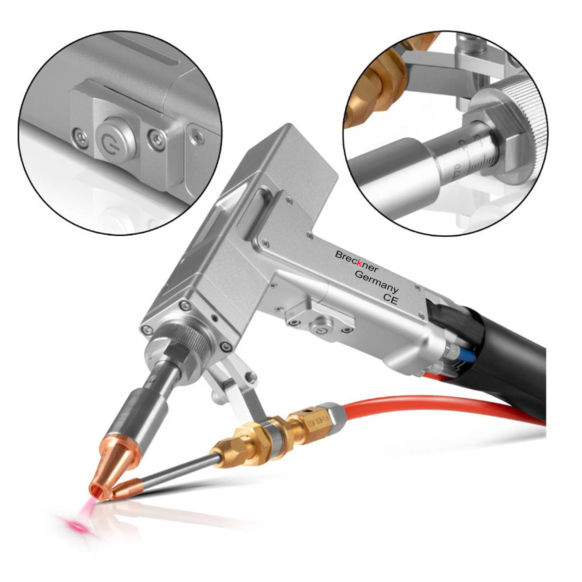 Aparat de sudura cu fibra laser 3 in 1 sudura, taiere, curatare 1500W profesional Breckner Germany - imagine 10