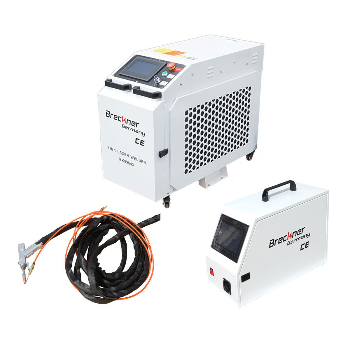 Aparat de sudura cu fibra laser 3 in 1 sudura, taiere, curatare 1500W profesional Breckner Germany - imagine 2