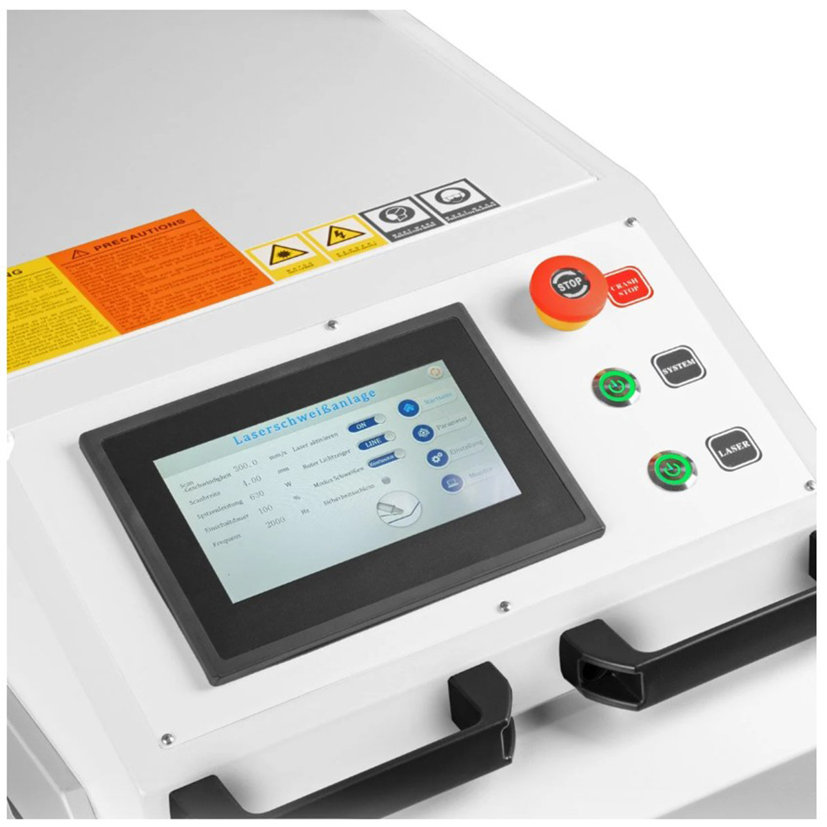 Aparat de sudura cu fibra laser 3 in 1 sudura, taiere, curatare 1500W profesional Breckner Germany - imagine 17