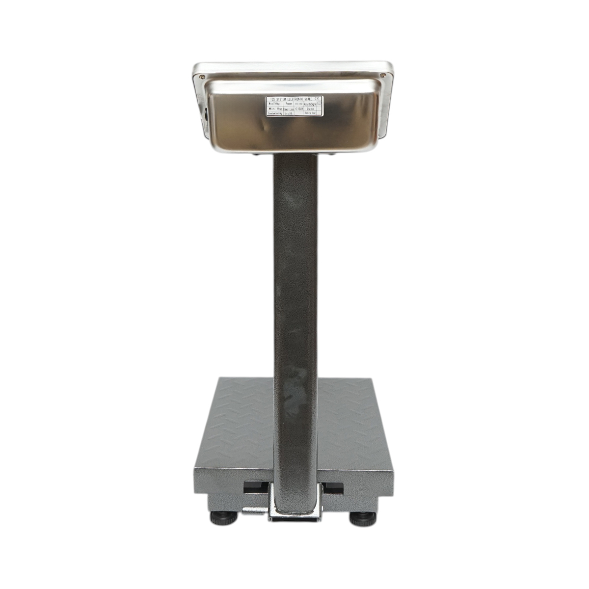 Cantar electronic de podea 150kg tip platforma 400x300mm cu brat pliabil, afisaj LCD Breckner Germany - imagine 6