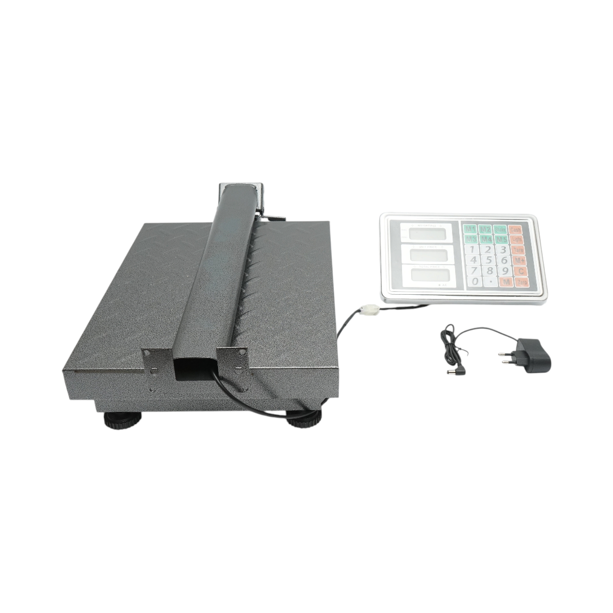 Cantar electronic de podea 150kg tip platforma 400x300mm cu brat pliabil, afisaj LCD Breckner Germany - imagine 2