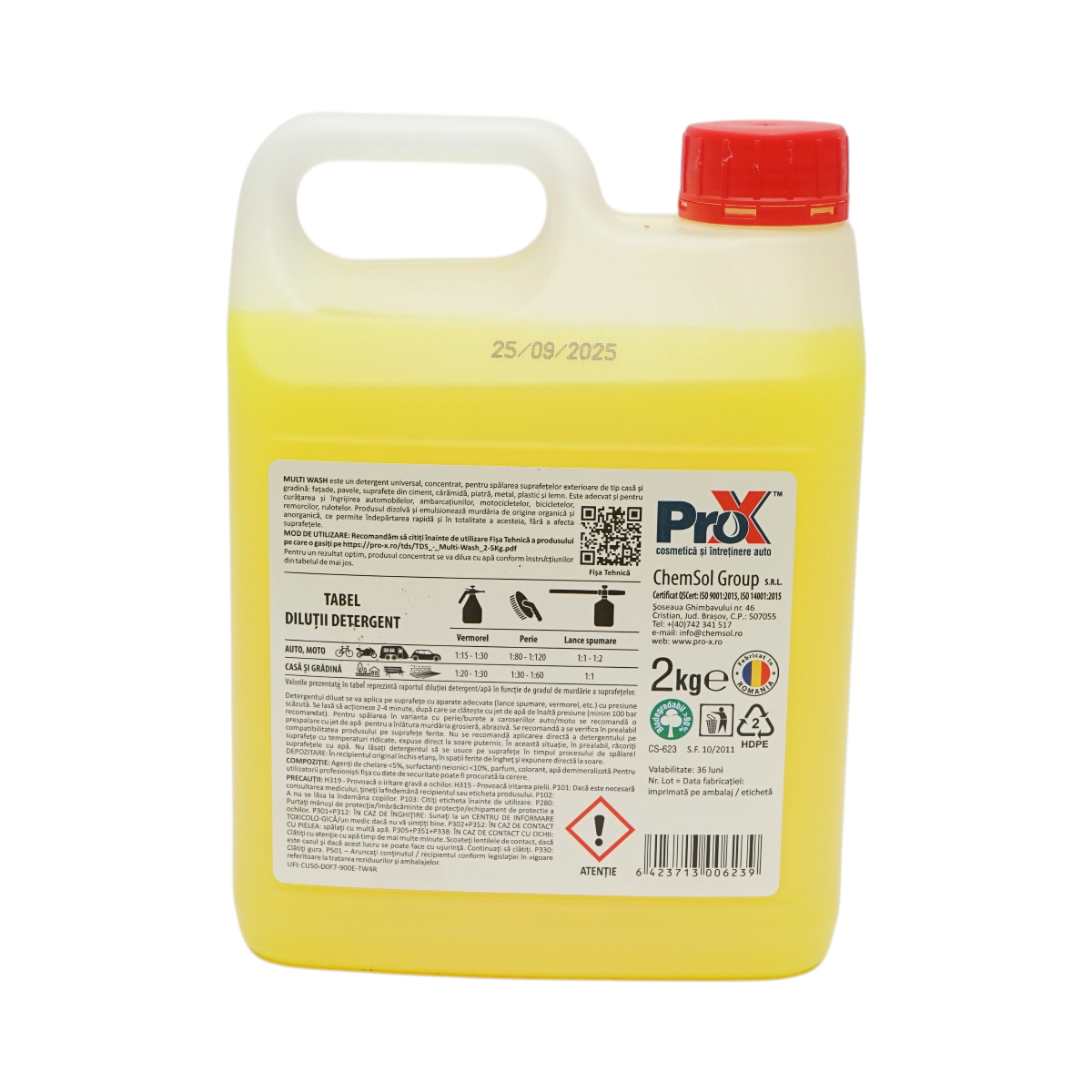 Detergent universal activ suprafete exterioare concentrat Multi Wash Pro-X 2kg - imagine 3