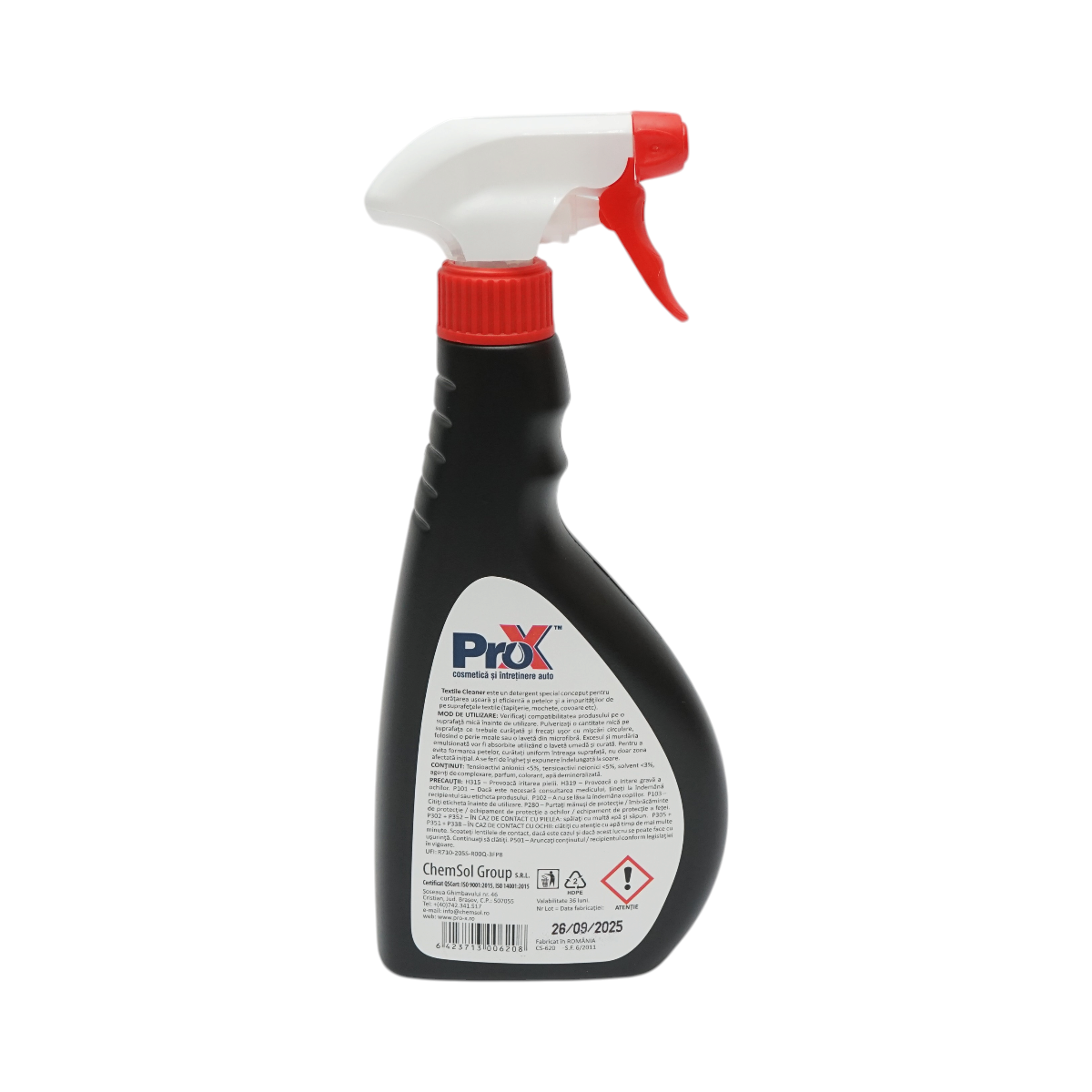 Solutie curatare tapiterie textila si mocheta auto profesionala Textile Cleaner Pro-X 500ml - imagine 3