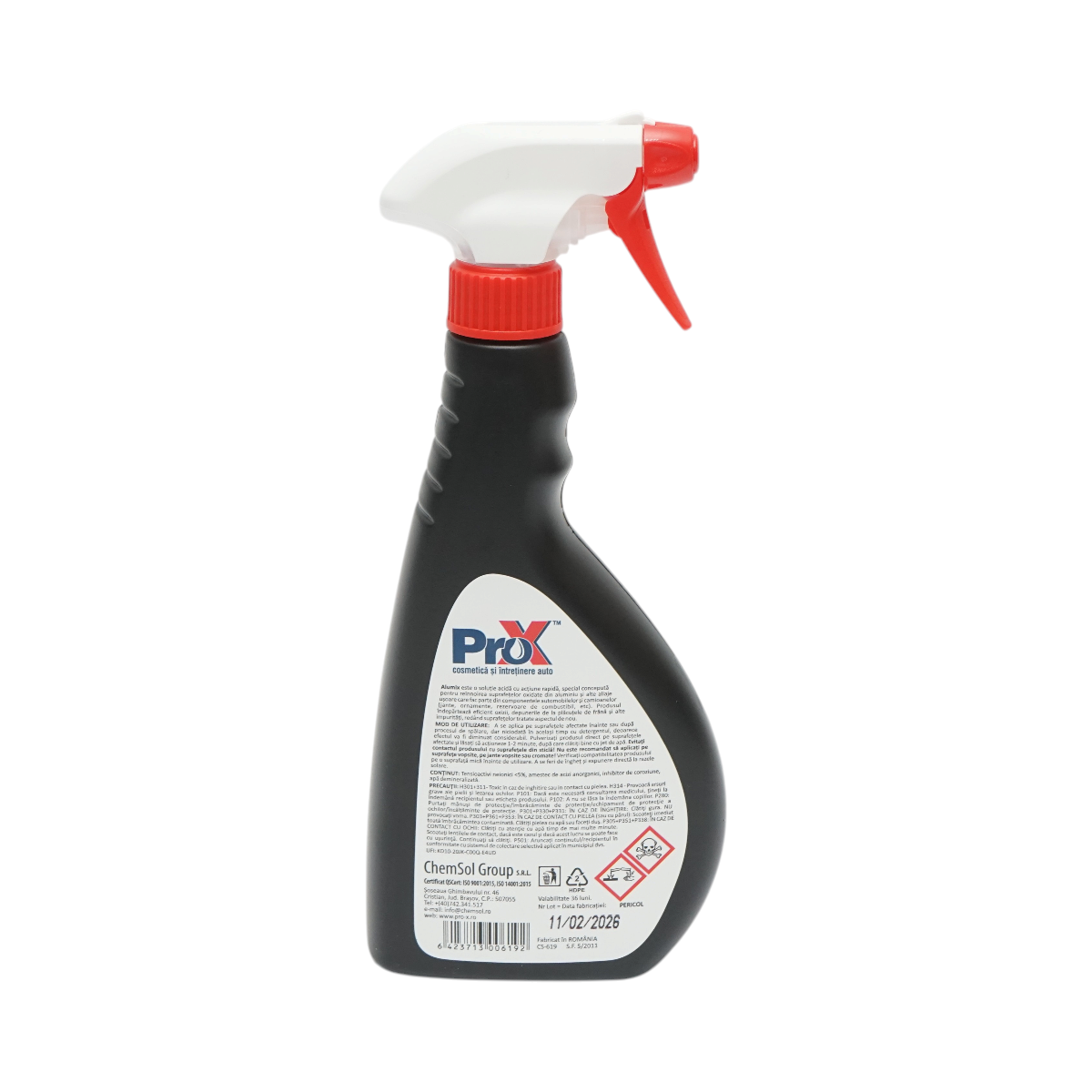 Solutie curatare jante aluminiu si aliaje usoare profesionala Alumix Pro-X 500ml - imagine 3