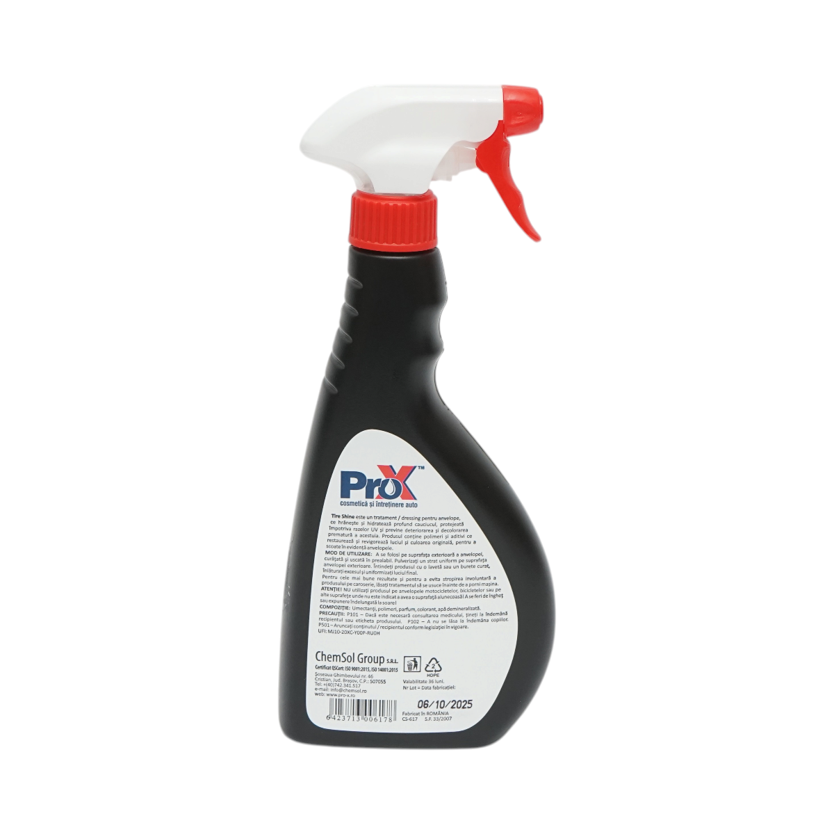 Solutie protectie si luciu anvelope auto profesionala Tire Shine Pro-X 500ml - imagine 3