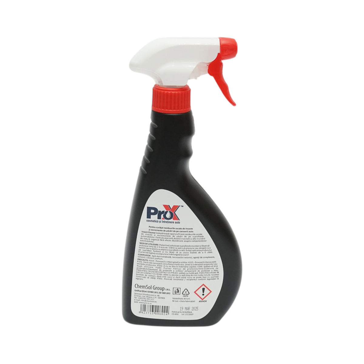 Solutie curatare urme insecte auto profesionala Insect Cleaner Pro-X 500ml - imagine 3