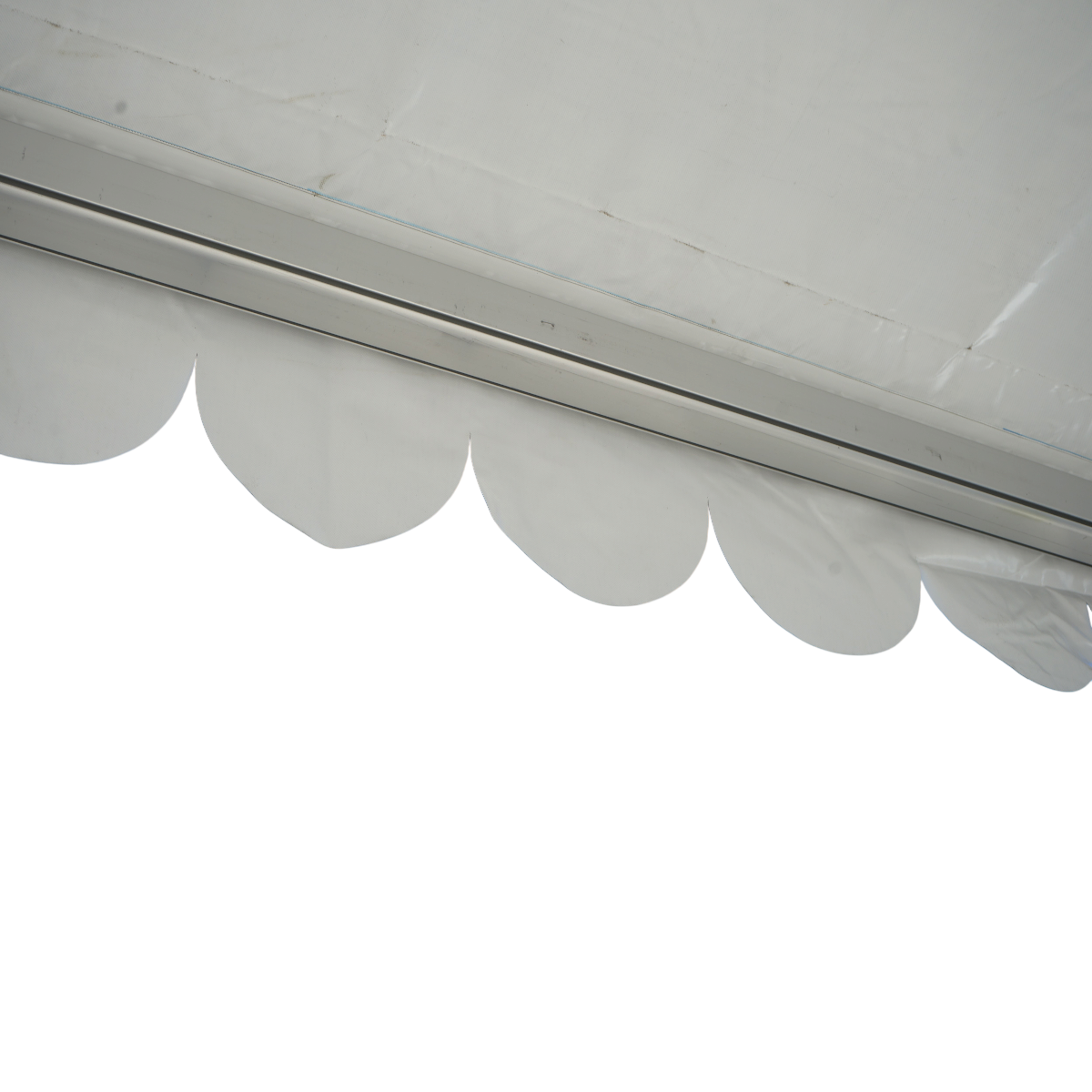 Cort pavilion evenimente tip pagoda 6x6m, alb impermeabil UV, acoperis PVC 950g/m2, cadru aluminiu 64x64x3mm - imagine 14