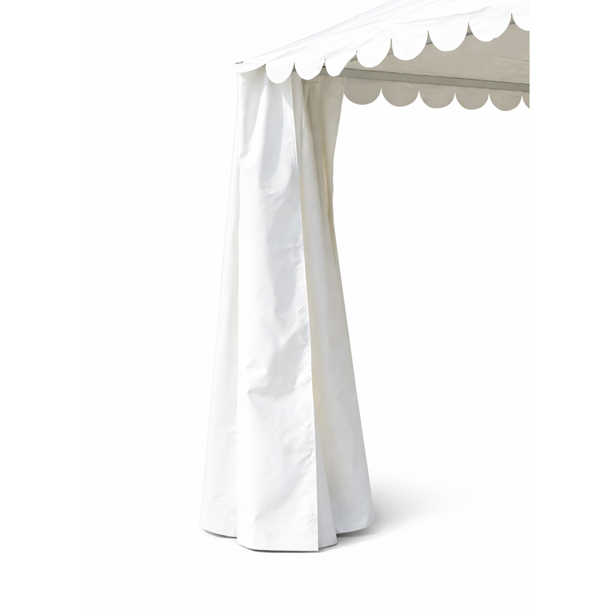 Cort pavilion evenimente tip pagoda 6x6m, alb impermeabil UV, acoperis PVC 950g/m2, cadru aluminiu 64x64x3mm - imagine 10