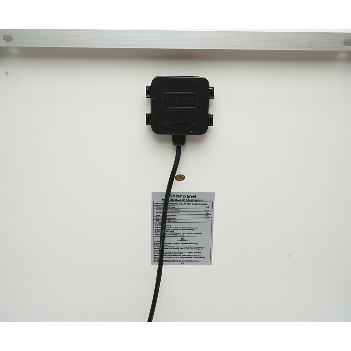 Set panou solar 75W fotovoltaic monocristalin 760x550x25mm cu regulator 10A 12/24V, 2xUSB, cablu baterie 2m Breckner Germany - imagine 7