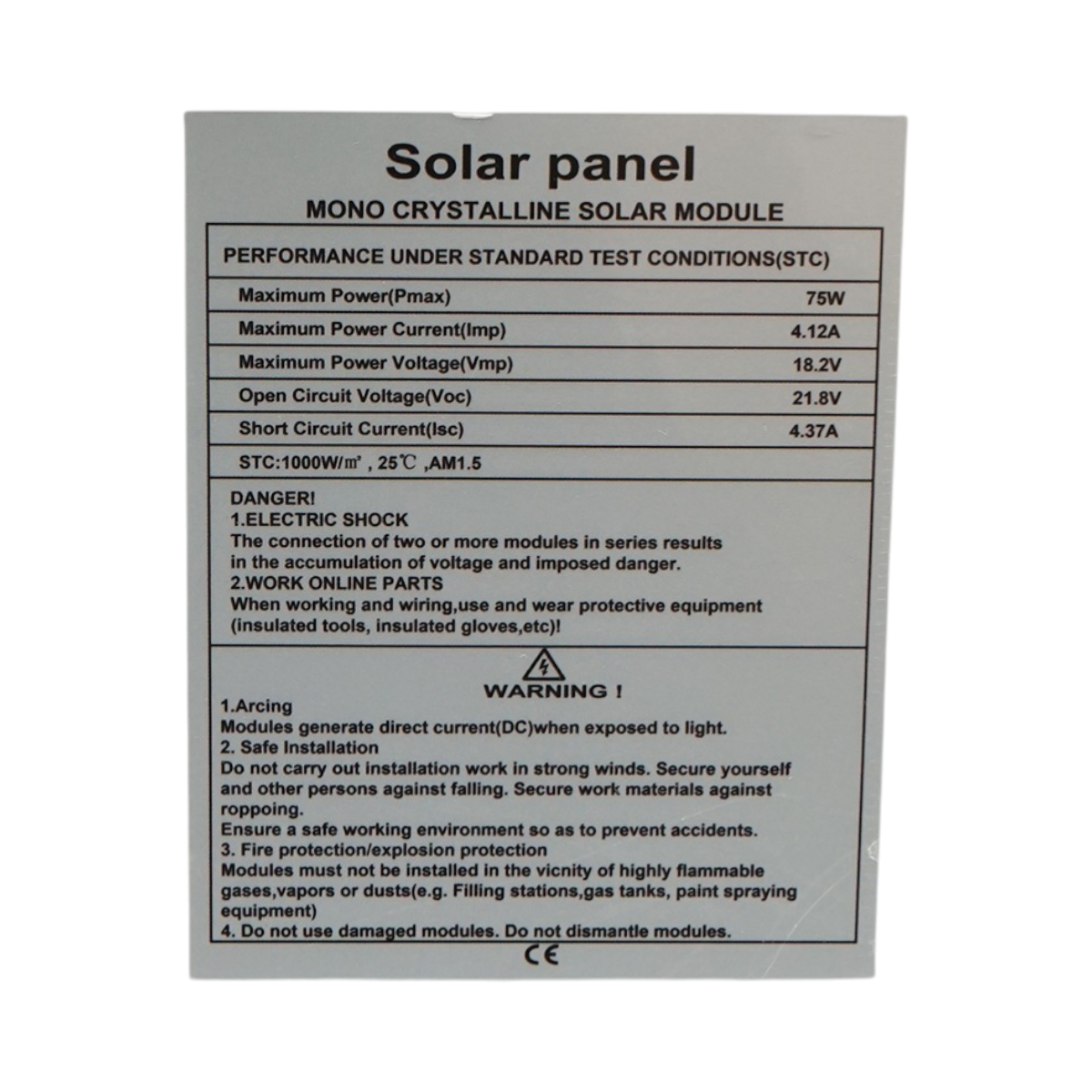 Set panou solar 75W fotovoltaic monocristalin 760x550x25mm cu regulator 10A 12/24V, 2xUSB, cablu baterie 2m Breckner Germany - imagine 8