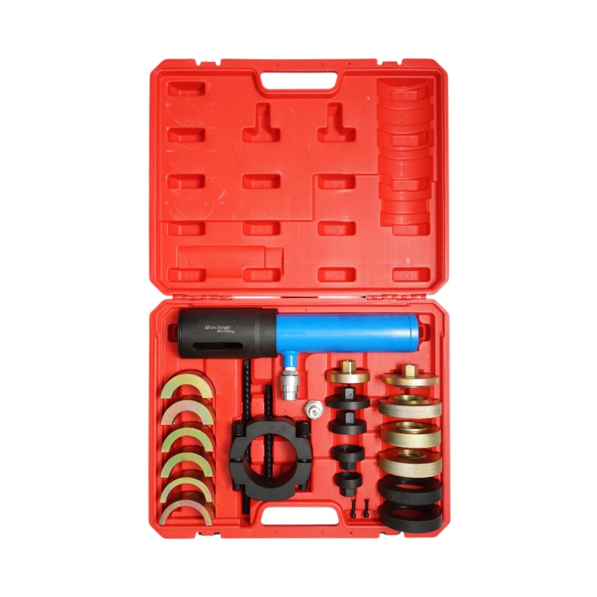 Trusa presa hidraulica bucse arc suspensie camion 24 piese Breckner Germany - imagine 2