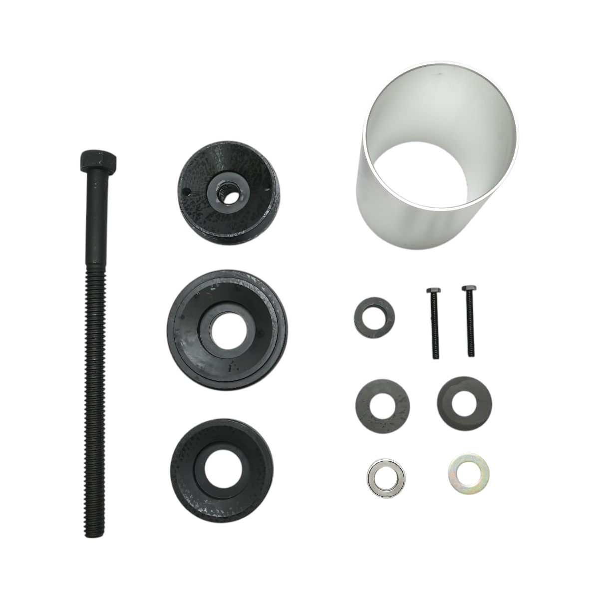 Set presa montare si demontare bucse silent axa SAF, Mercedes DCA, HT 12 piese Breckner Germany - imagine 2