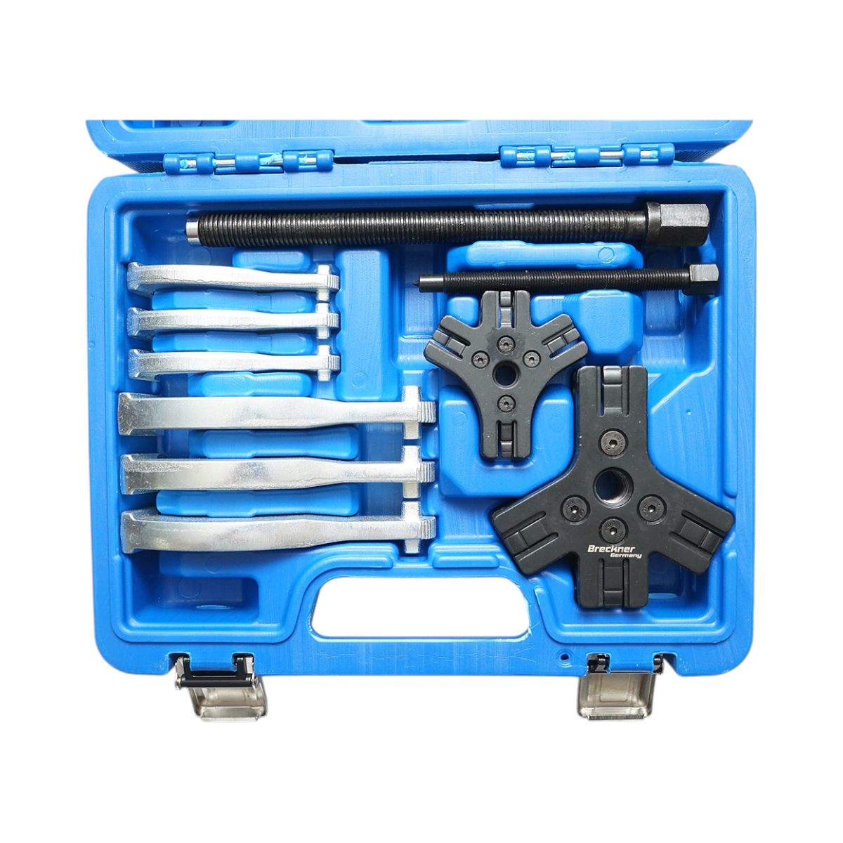 Trusa extractoare rulmenti cu 2 si 3 brate reversibile profesionala 10 piese Breckner Germany - imagine 3