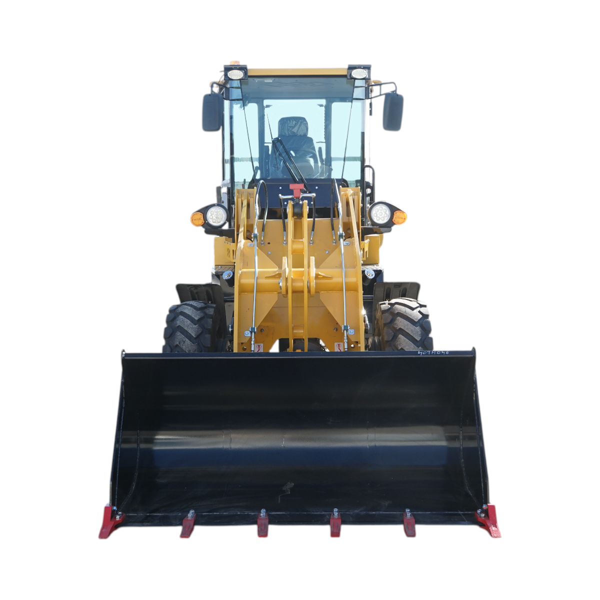 Buldoexcavator articulat compact 1.8T, motor diesel 50CP Euro 3 cu brat excavator, cupa frontala, furci paleti, picon hidraulic THOR - imagine 4