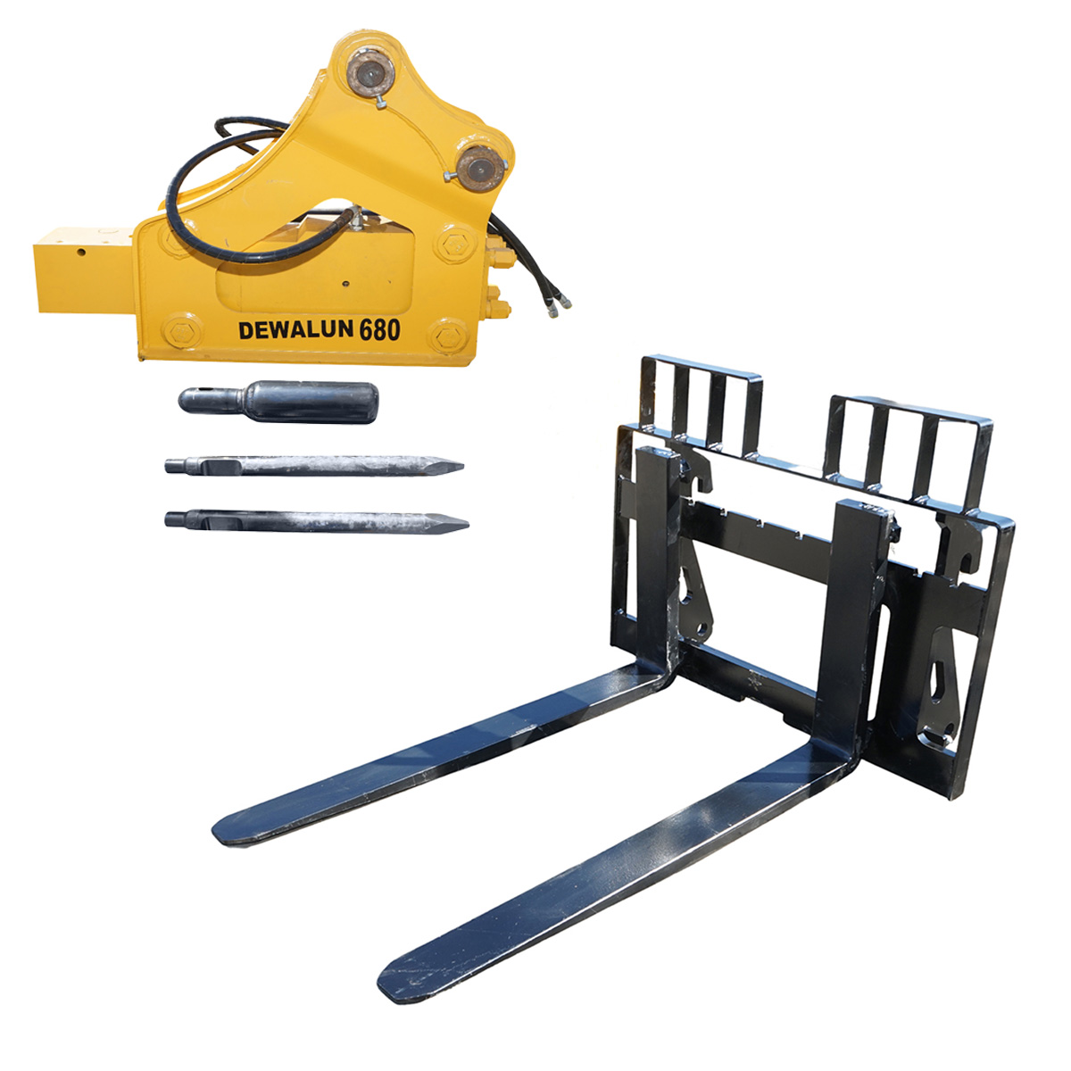 Buldoexcavator articulat compact 1.8T, motor diesel 50CP Euro 3 cu brat excavator, cupa frontala, furci paleti, picon hidraulic THOR - imagine 17