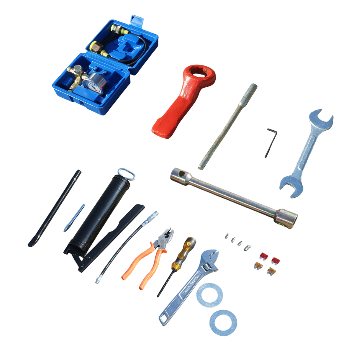 Buldoexcavator articulat compact 1.8T, motor diesel 61CP Euro 5 cu brat excavator, cupa frontala, furci paleti, picon hidraulic Breckner Germany - imagine 18