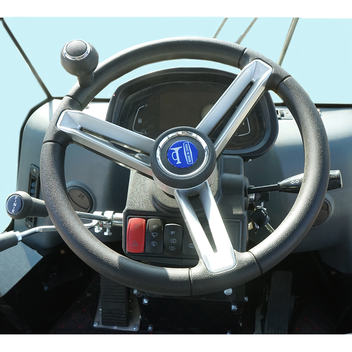 Buldoexcavator articulat compact 1.8T, motor diesel 61CP Euro 5 cu brat excavator, cupa frontala, furci paleti, picon hidraulic Breckner Germany - imagine 14