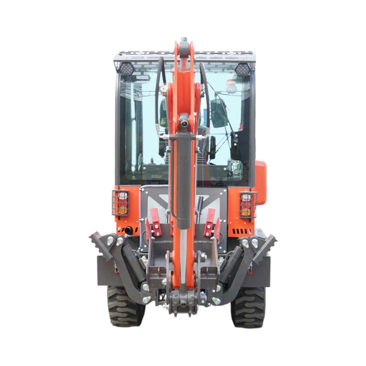 Buldoexcavator articulat compact 2.8T, motor diesel 50CP, cupa frontala si brat excavare spate THOR - imagine 5