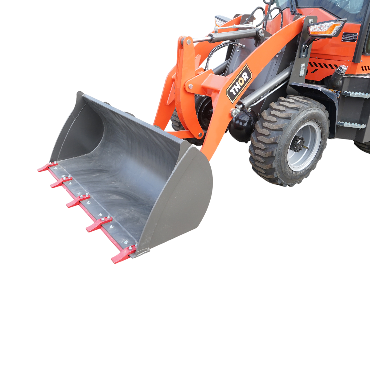 Buldoexcavator articulat compact 2.8T, motor diesel 50CP, cupa frontala si brat excavare spate THOR - imagine 6