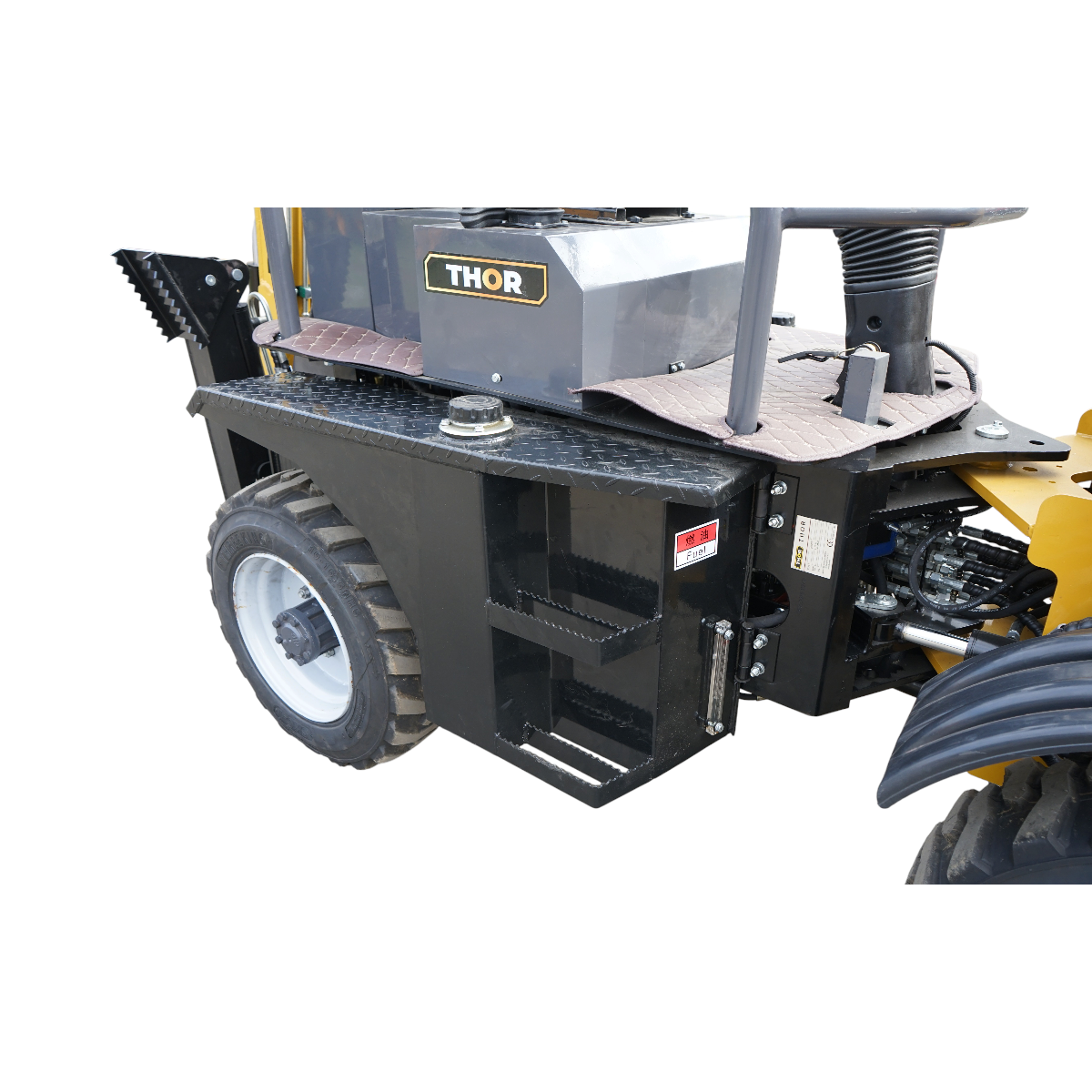 Buldoexcavator articulat compact 2.5T, motor diesel 52CP,  adancime sapare 1600mm, cupa frontala si brat excavare spate THOR - imagine 14