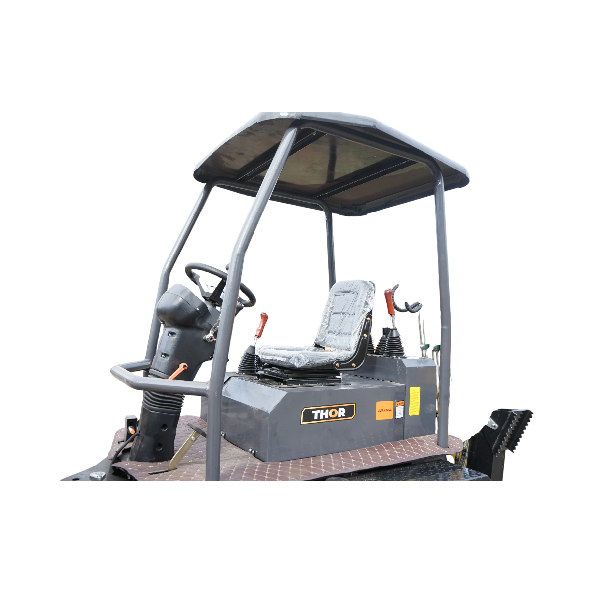 Buldoexcavator articulat compact 2.5T, motor diesel 52CP,  adancime sapare 1600mm, cupa frontala si brat excavare spate THOR - imagine 9