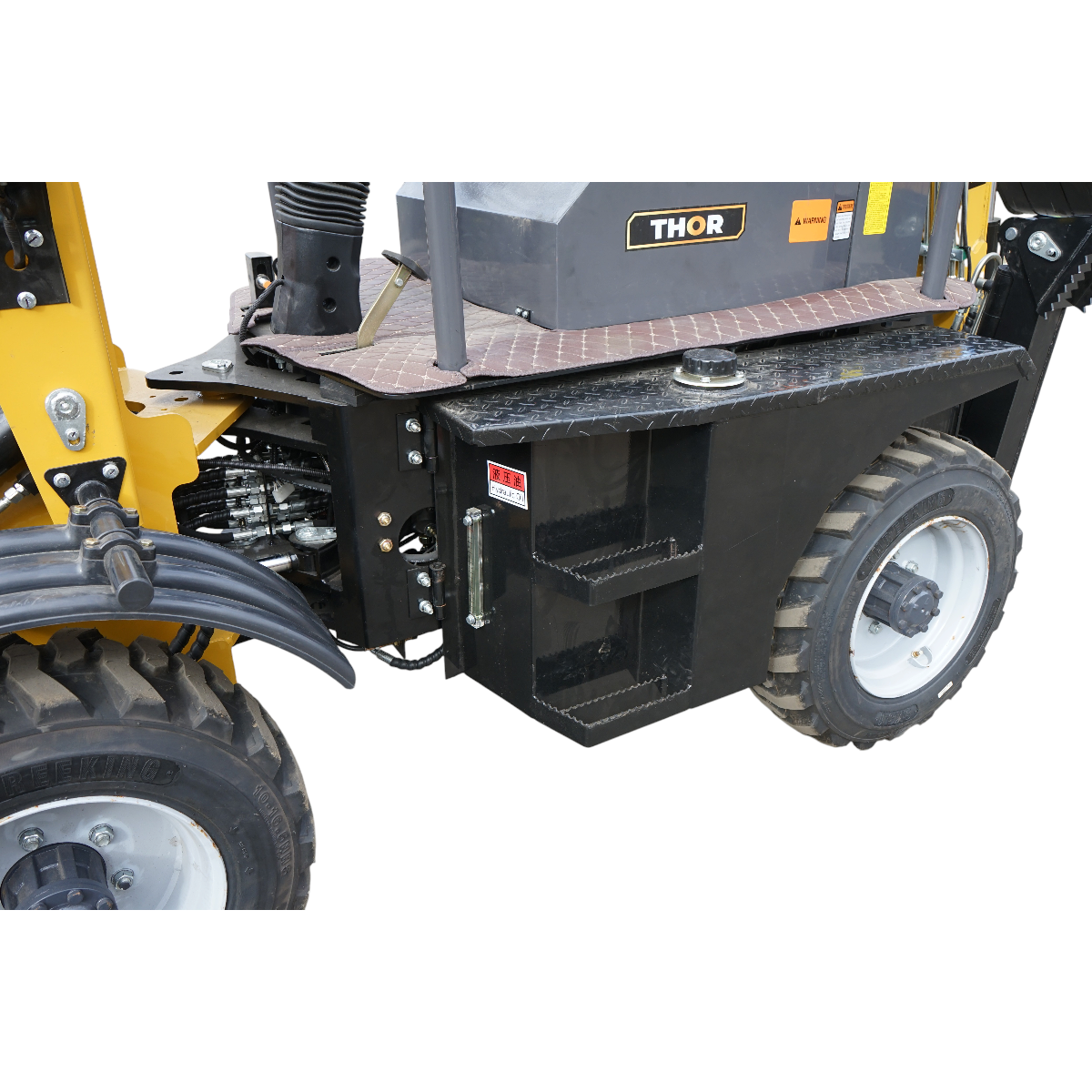 Buldoexcavator articulat compact 2.5T, motor diesel 52CP,  adancime sapare 1600mm, cupa frontala si brat excavare spate THOR - imagine 8