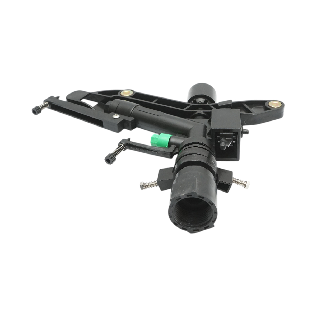 Aspersor de impact reglabil cu brat oscilant, 2 duze, raza 18-25m, debit 75-82 L/min, filet interior 1 inch Breckner Germany - imagine 4