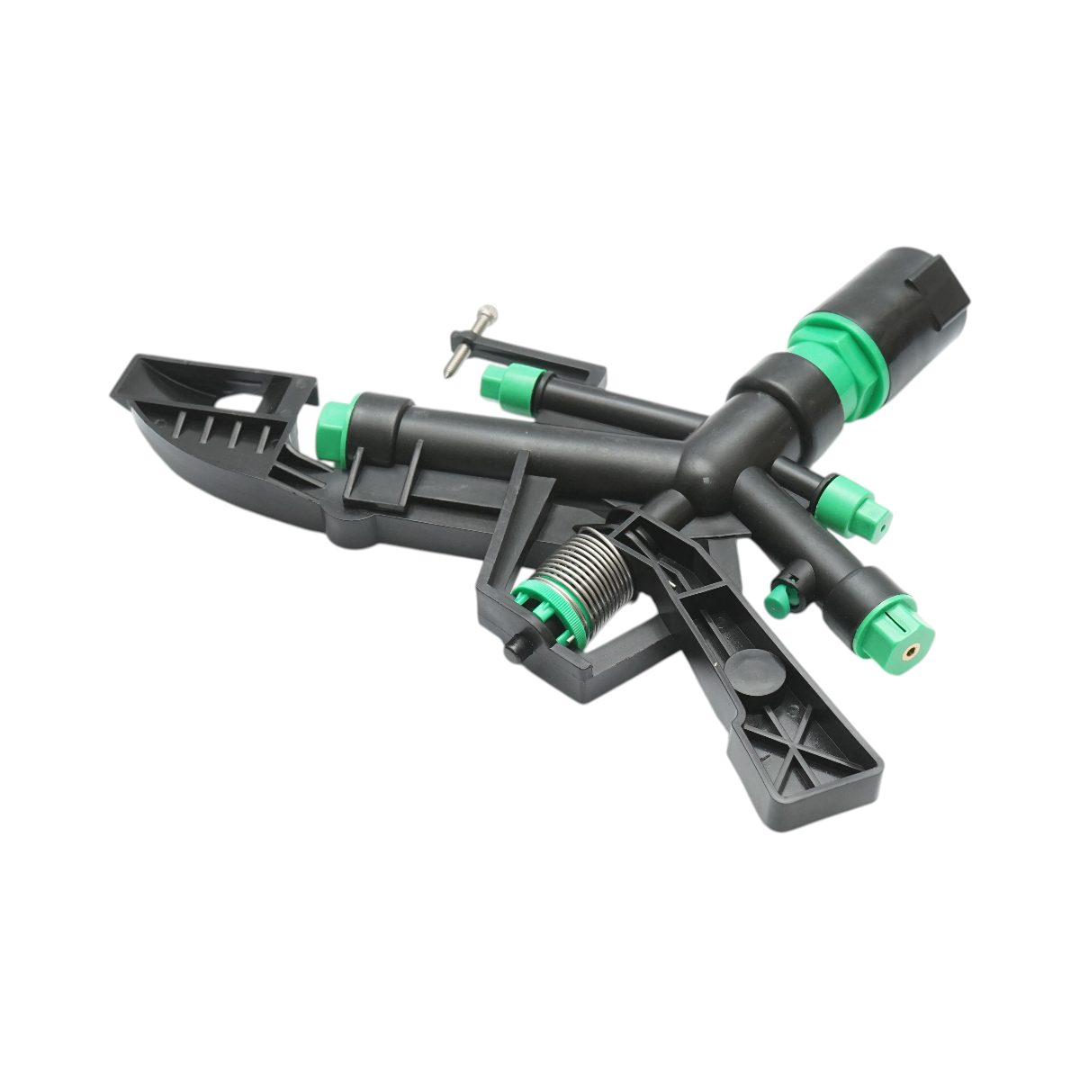Aspersor de impact reglabil cu brat oscilant, 5 duze, raza 18-25m, debit 75-82 L/min, filet interior 1 inch Breckner Germany - imagine 4