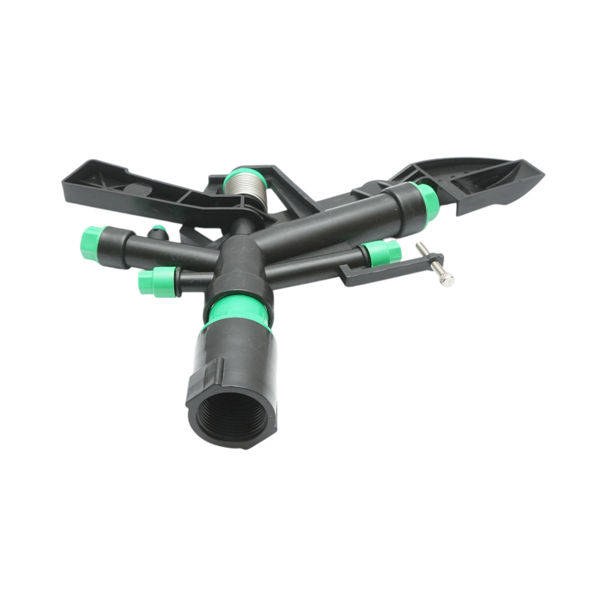 Aspersor de impact reglabil cu brat oscilant, 5 duze, raza 18-25m, debit 75-82 L/min, filet interior 1 inch Breckner Germany - imagine 3