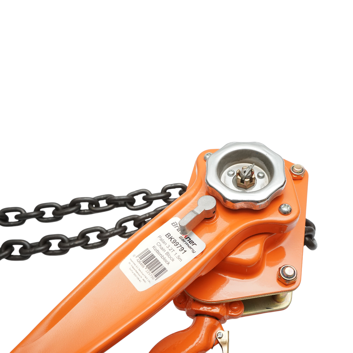 Palan manual cu levier 3000kg, lant 1.5m, carlig cu siguranta 3T Breckner Germany - imagine 6