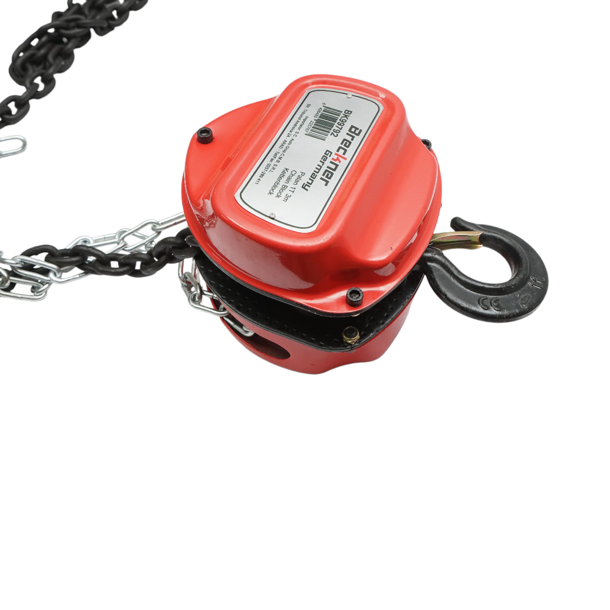 Palan manual cu lant 3m, sarcina maxima 1000kg, carlig cu siguranta 1T Breckner Germany - imagine 7