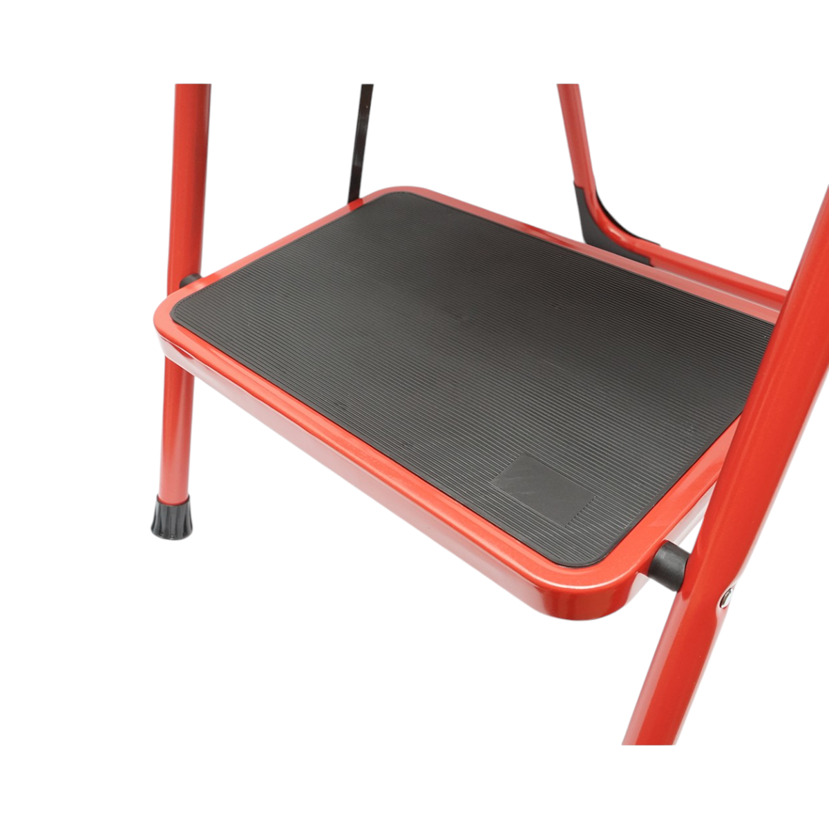 Scara pliabila otel 3 trepte antiderapante, inaltime 117cm, sarcina maxima 150kg rosie Breckner Germany - imagine 9