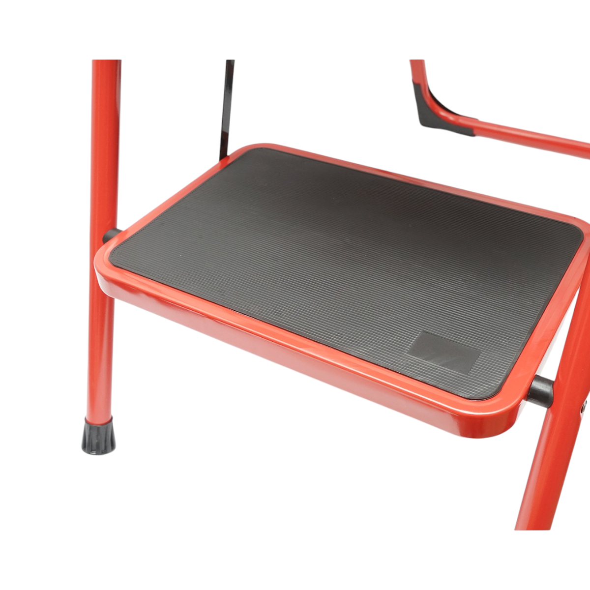 Scara pliabila otel 4 trepte antiderapante, inaltime 141cm, sarcina maxima 150kg rosie Breckner Germany - imagine 9