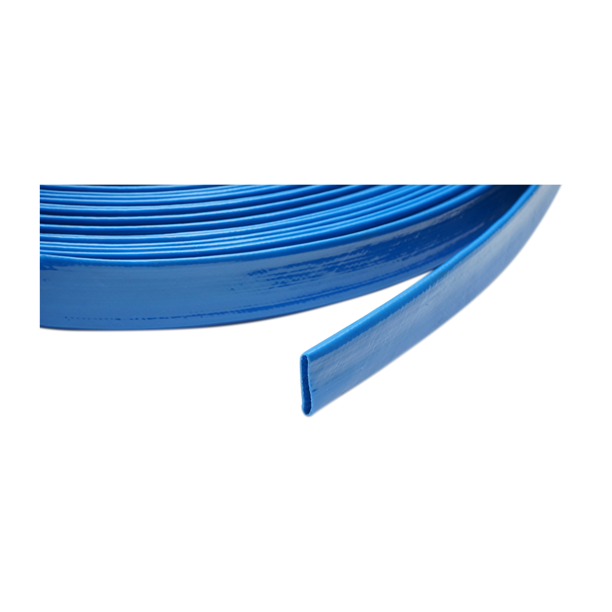 Furtun plat apa pentru irigat din PVC 1 toll lungime 100m, PN4 Breckner Germany - imagine 4