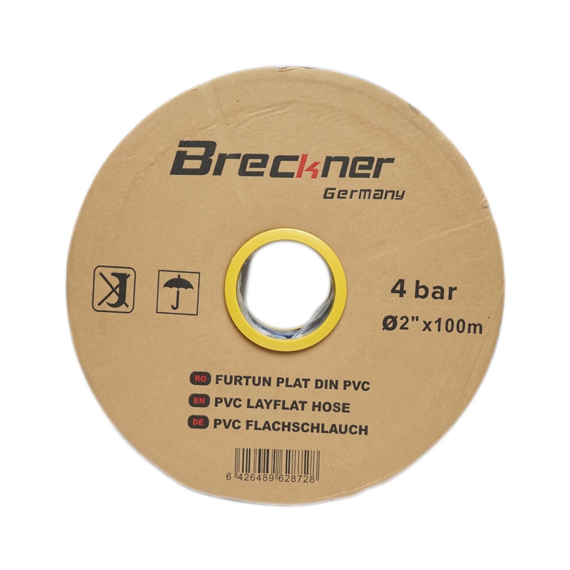 Furtun plat apa pentru irigat din PVC 2 toll lungime 100m, PN4 Breckner Germany - imagine 2