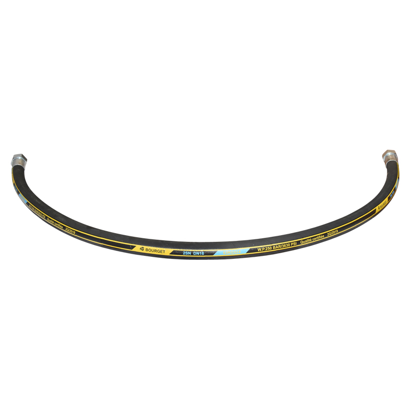 Furtun presiune sertizat DN16 2SN - 1200mm Tractor Forestier - imagine 3