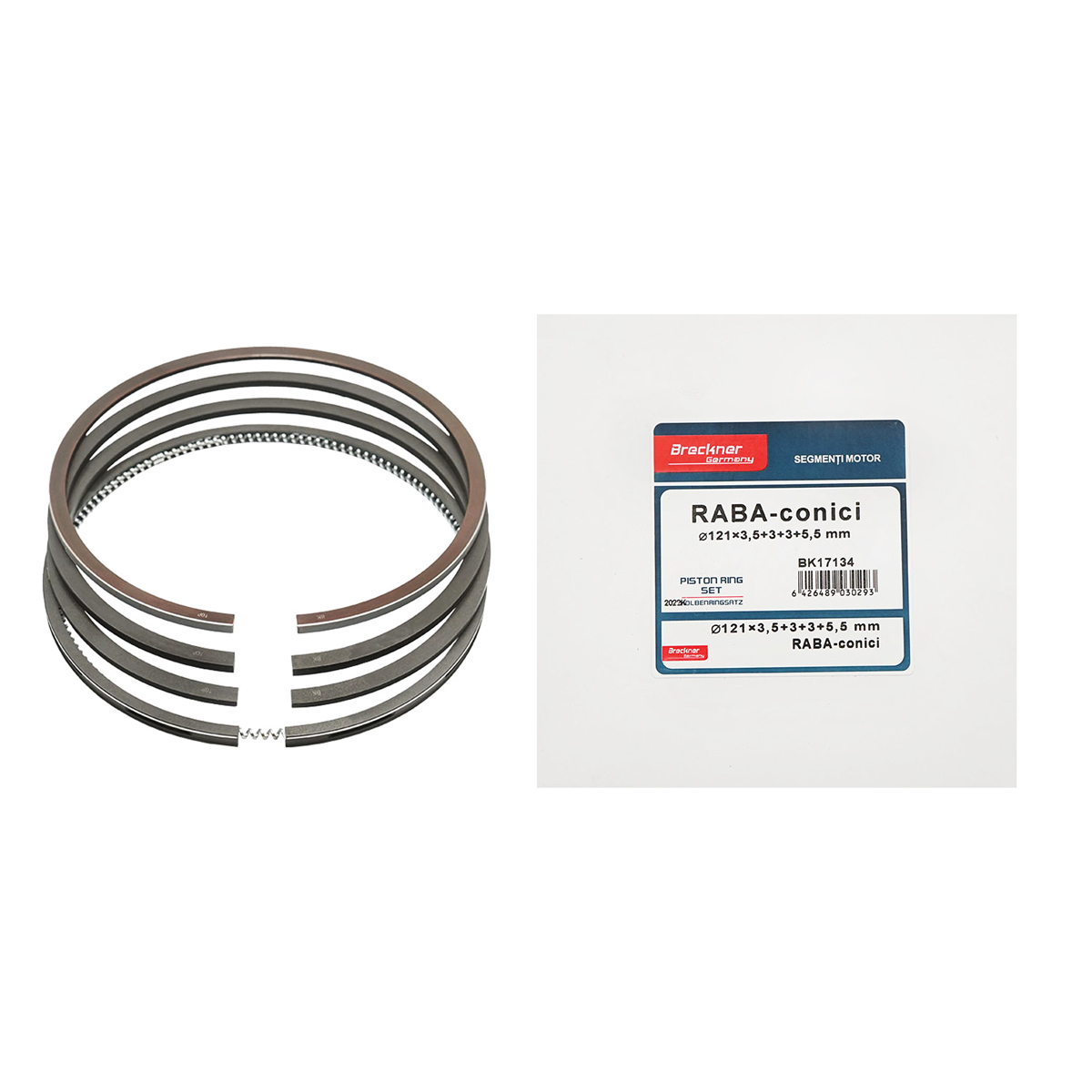 Segmenti motor RABA B conici fi 121x3,5+3+3+5mm, Breckner Germany