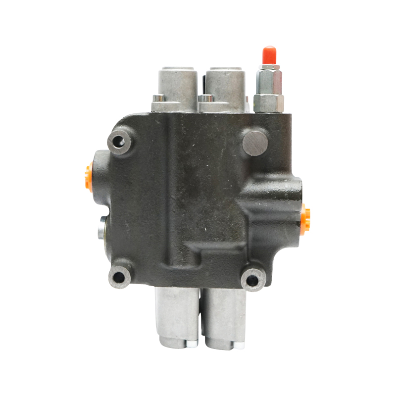 Distribuitor hidraulic cu 2 manete, racord instalatie M22x1.5 debit 80L/min Tractor Forestier Breckner Germany - imagine 8
