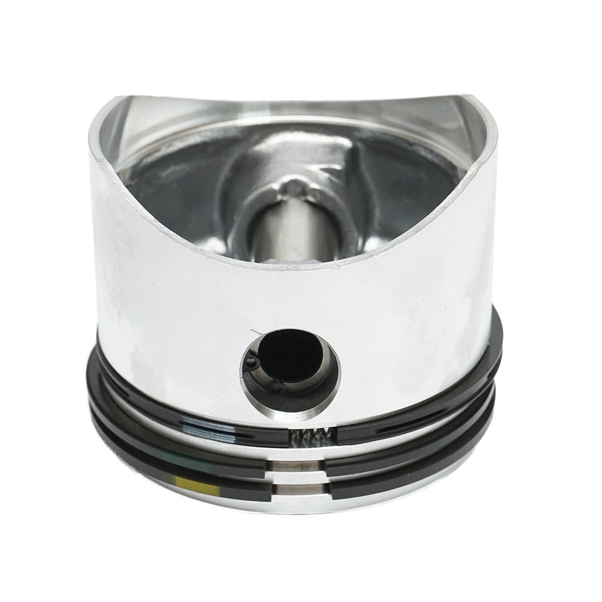 Set biela si piston echipat cu segmenti 80mm, pentru compresor aer Tractor Forestier, motor Perkins - imagine 4
