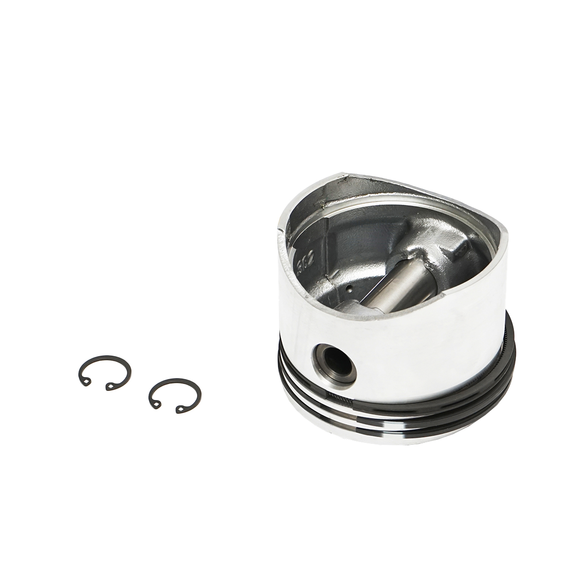 Piston cu segmenti 80.25mm, bolt si sigurante pentru compresor aer Tractor Forestier cu motor Perkins - imagine 3
