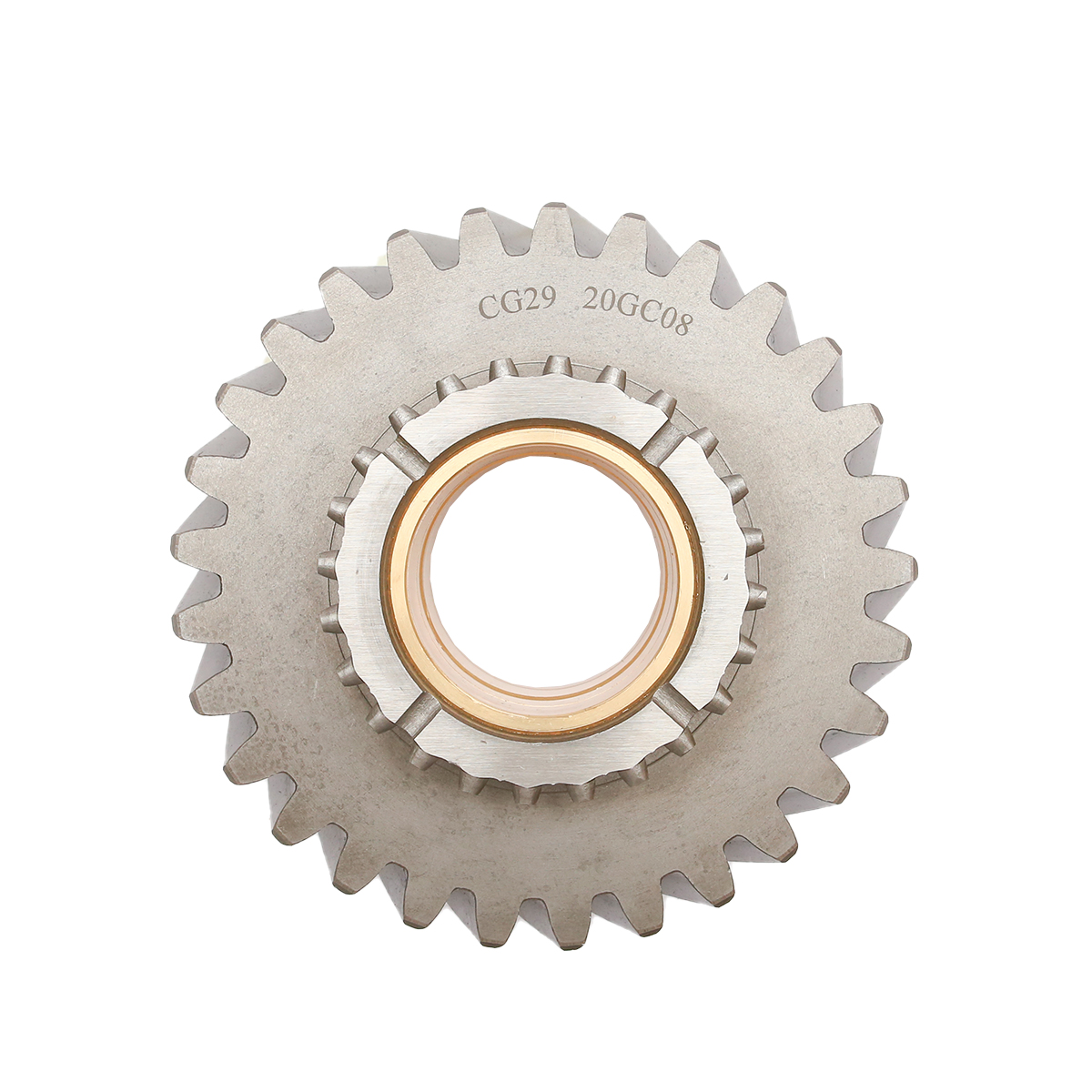 Pinion ax intermediar Z=29 cu bucsa bronz pentru reductor ax secundar (ax 2) Tractor Forestier  - imagine 4