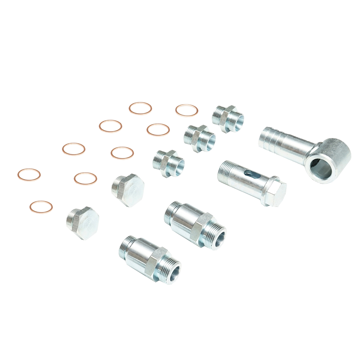 Set racorduri hidraulice pentru distribuitor tip nou Tractor Forestier CH70 - imagine 3