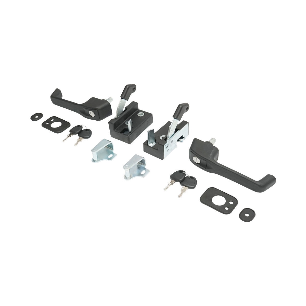 Set incuietori universale stanga si dreapta cabina Tractor Forestier, Tractor U-445, U-650, Fiat, etc... - imagine 2